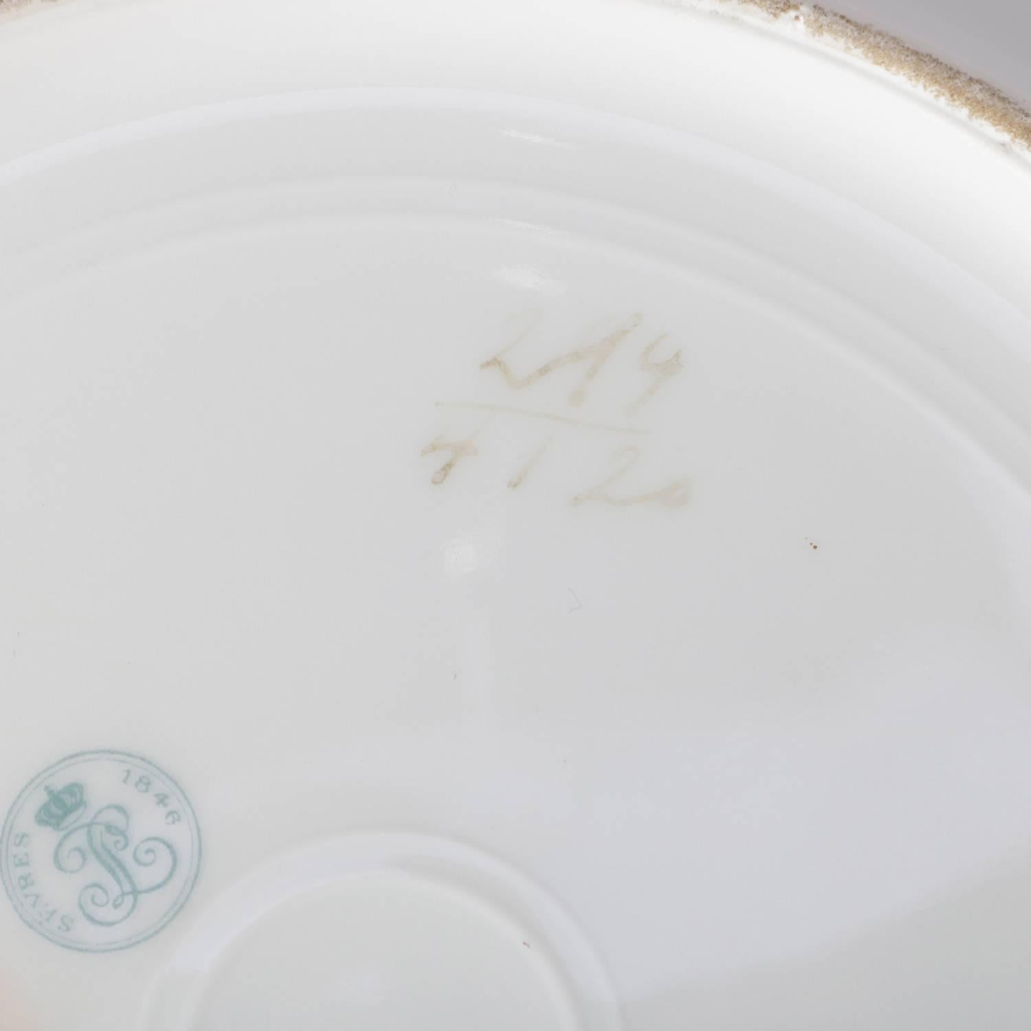 Antique French Sevres Hand-Painted & Gilt Porcelain Artist Signed Portrait Plate 4