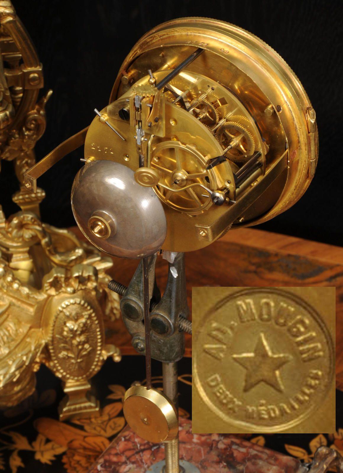 Antique French Sevres Porcelain and Gilt Bronze Clock For Sale 14