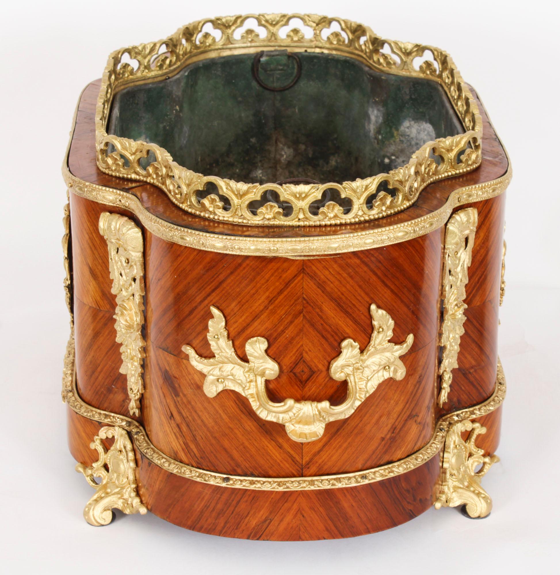 Antique French Sevres Porcelain Ormolu Mounted Planter Jardiniere 19th Century 2