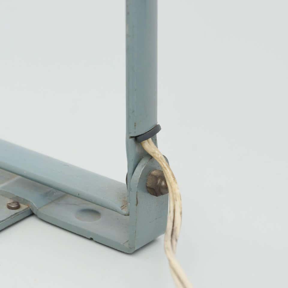 Antique French Sewing Lamp in Metal, circa 1950 4