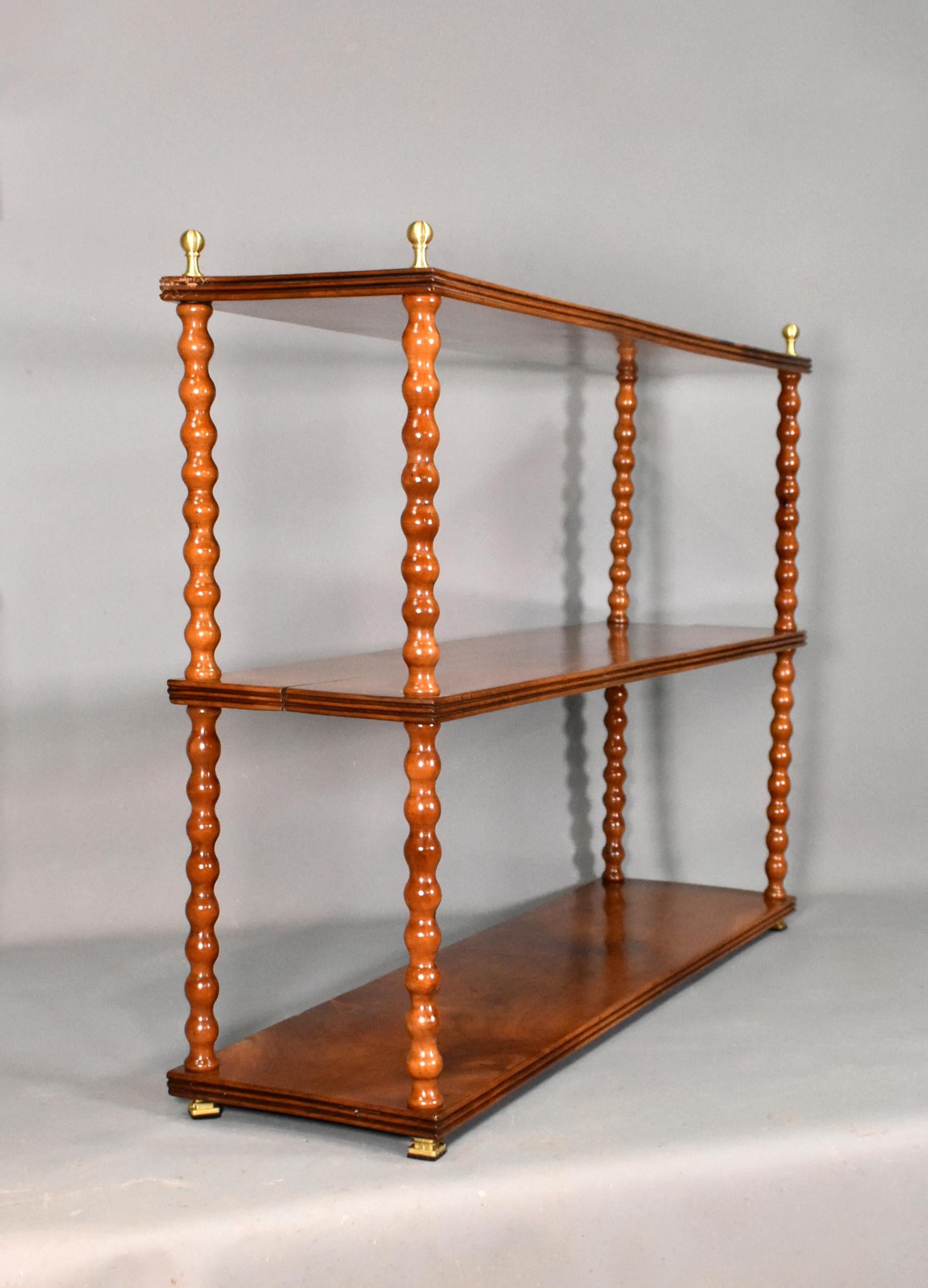 Louis Philippe Antique French Shelving Unit in Cherry Wood For Sale