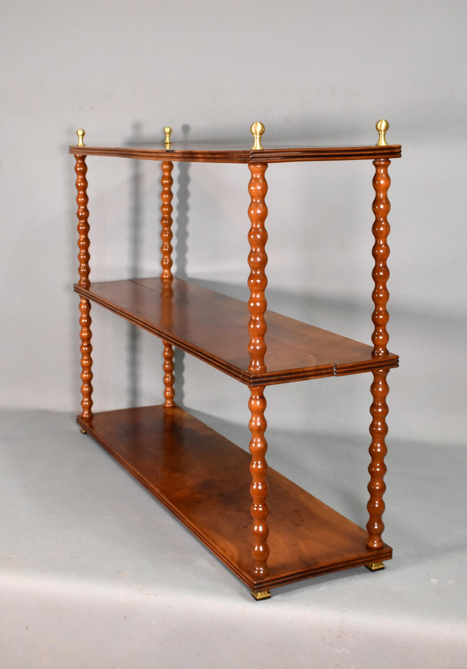 19th Century Antique French Shelving Unit in Cherry Wood For Sale