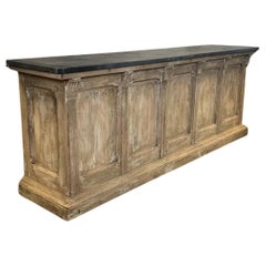 Antique French Shop Counter Kitchen Island