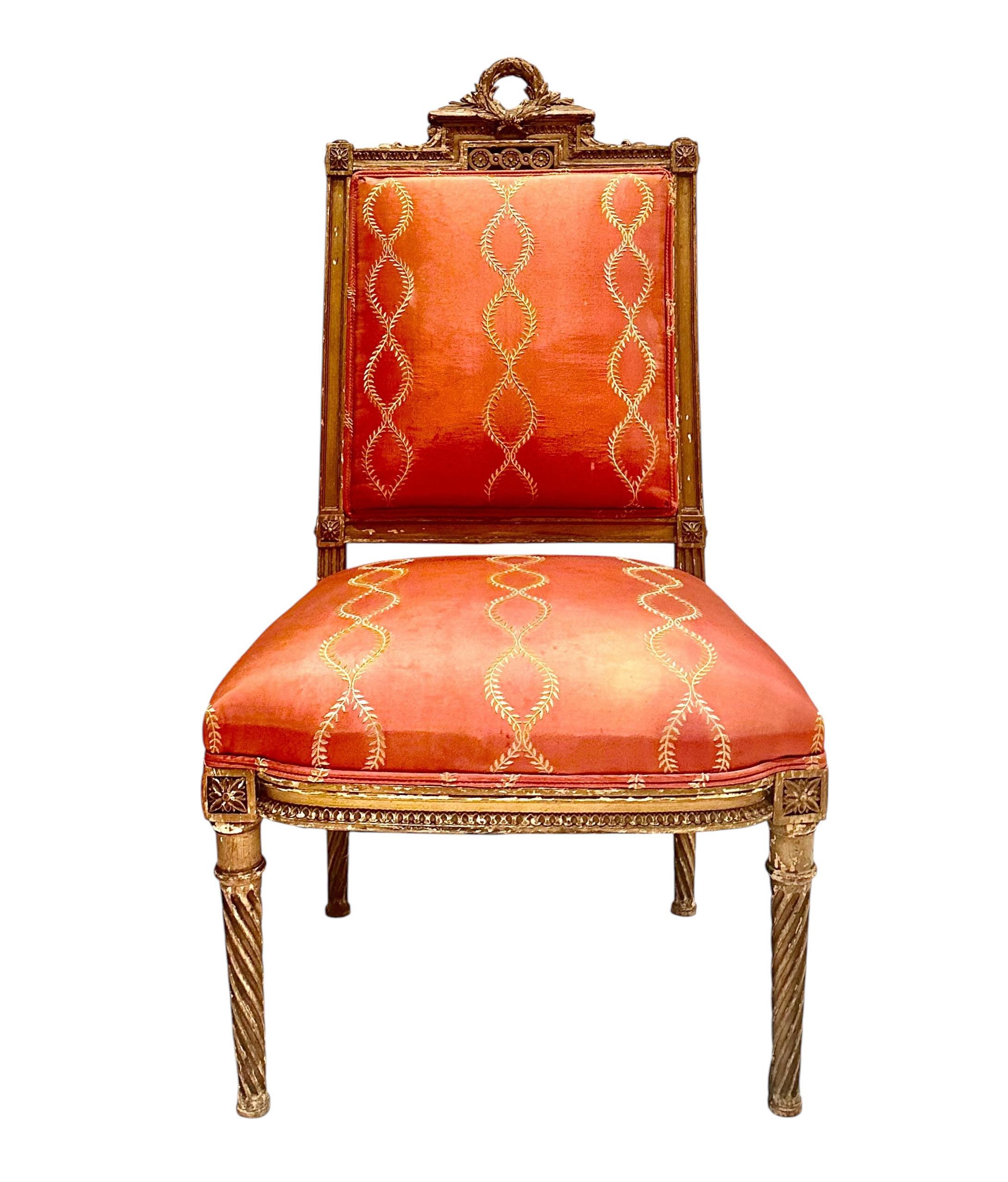 Antique French Side Chair For Sale 5