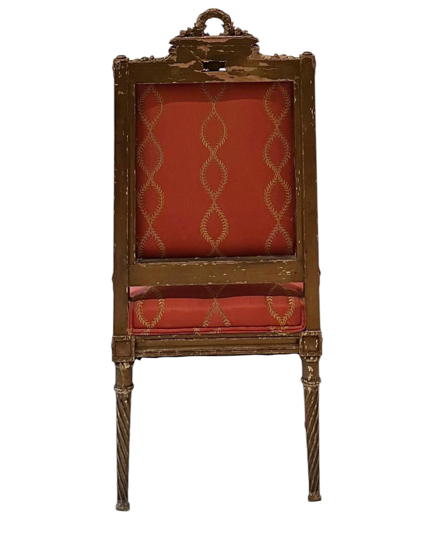 Antique French Side Chair For Sale 6