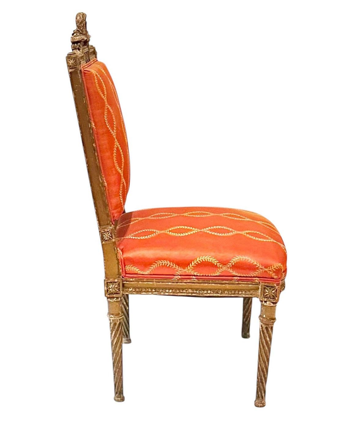Early 19th Century Antique French Side Chair For Sale