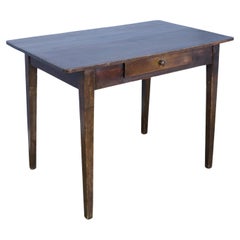 Antique French Side Table, Chestnut Top and Fruitwood Base