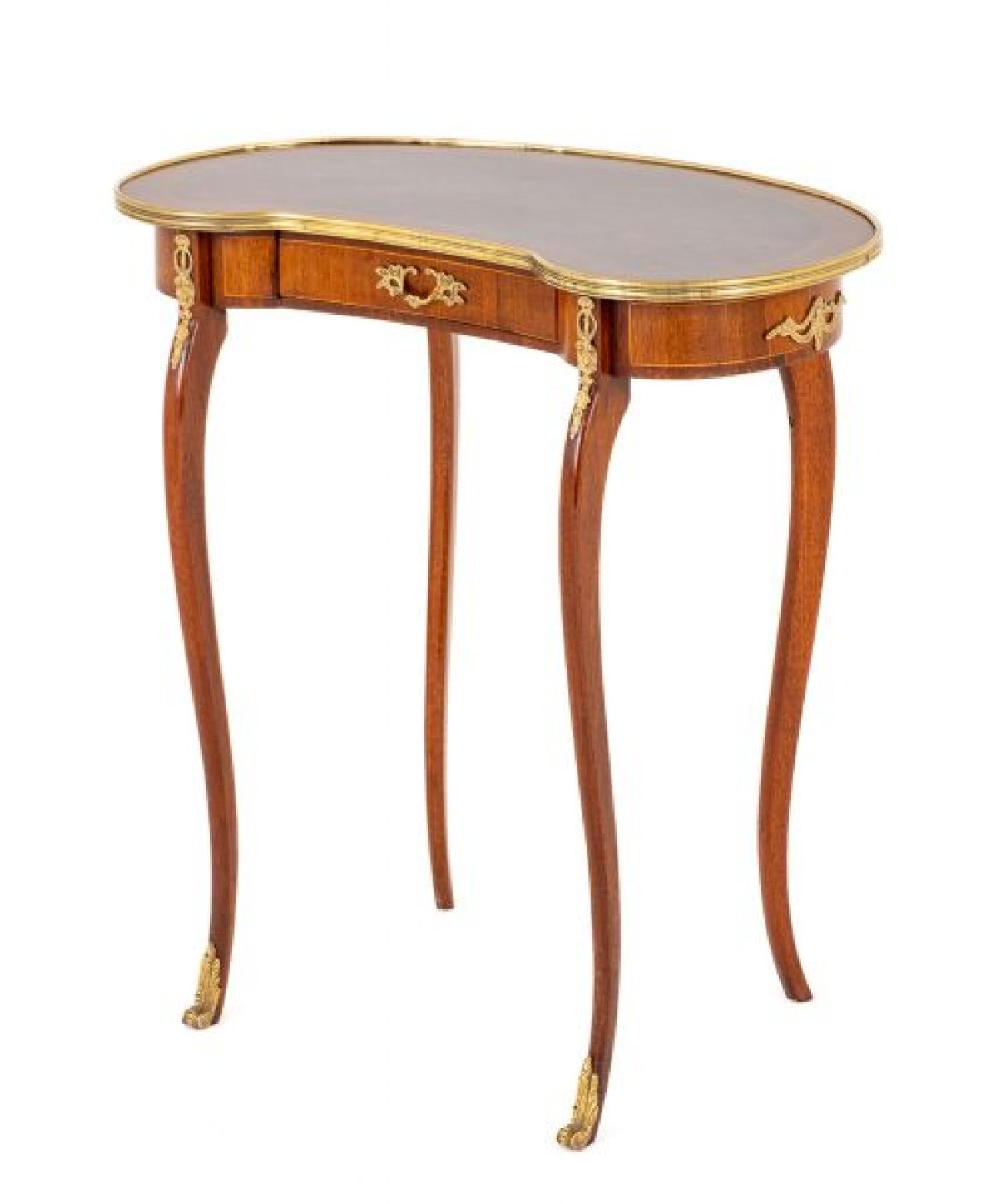 Ancienne table d'appoint française en forme de haricot réniforme Occasionnelle en vente 1