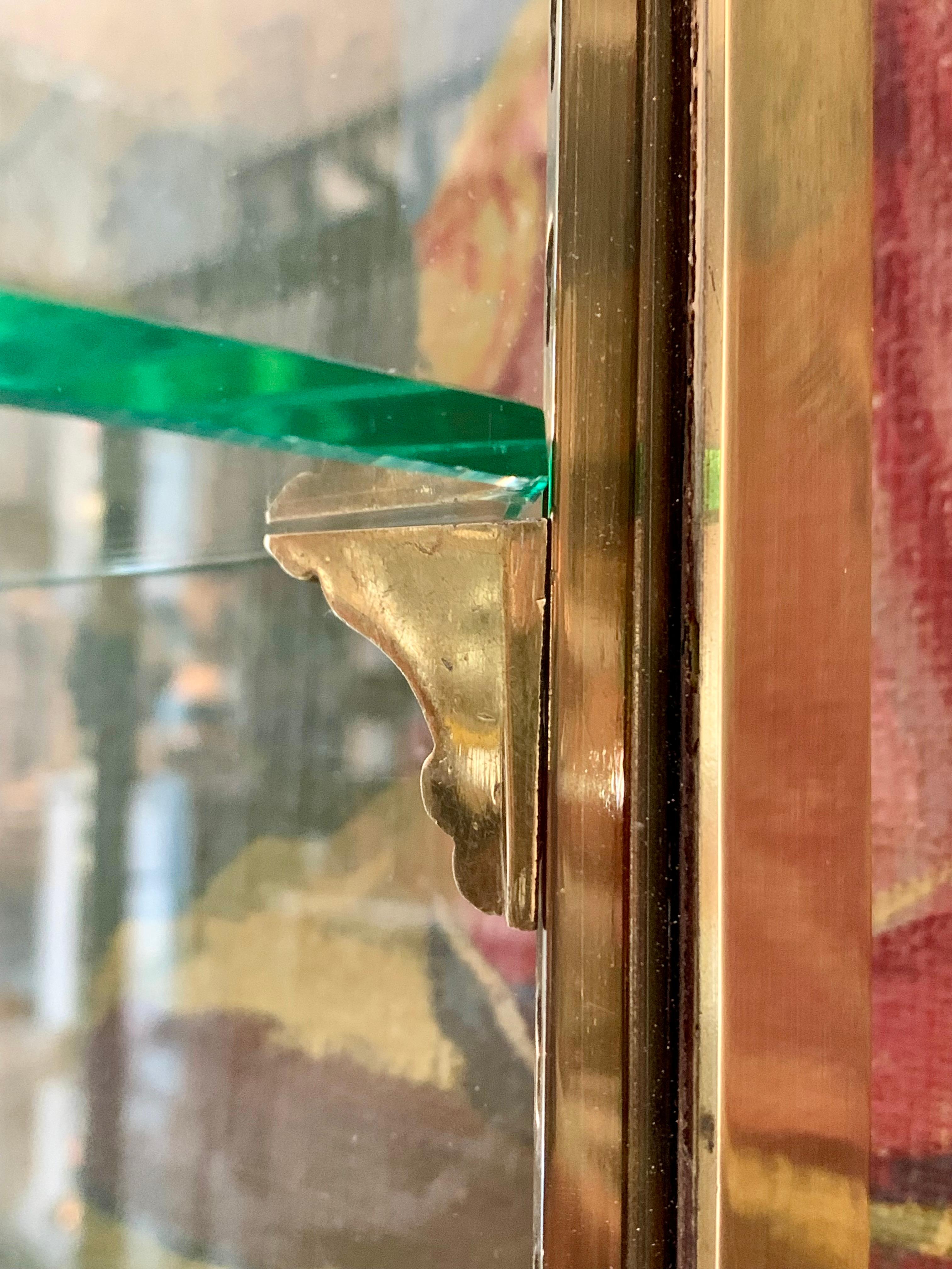 Antique French Siegel Brass Display Cabinet - Vitrine 2