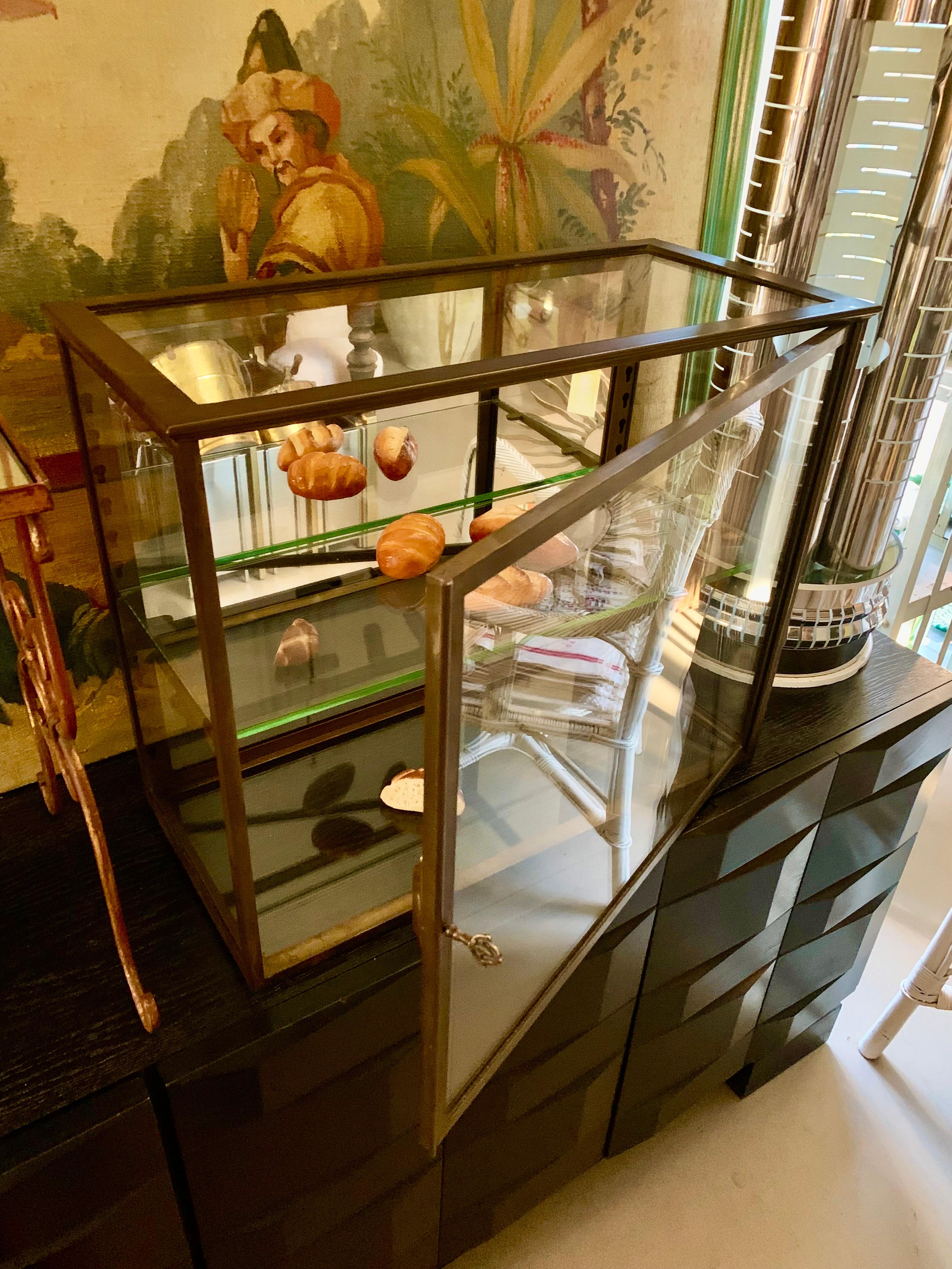 Antique French Siegel Table Display Cabinet - Vitrine 2