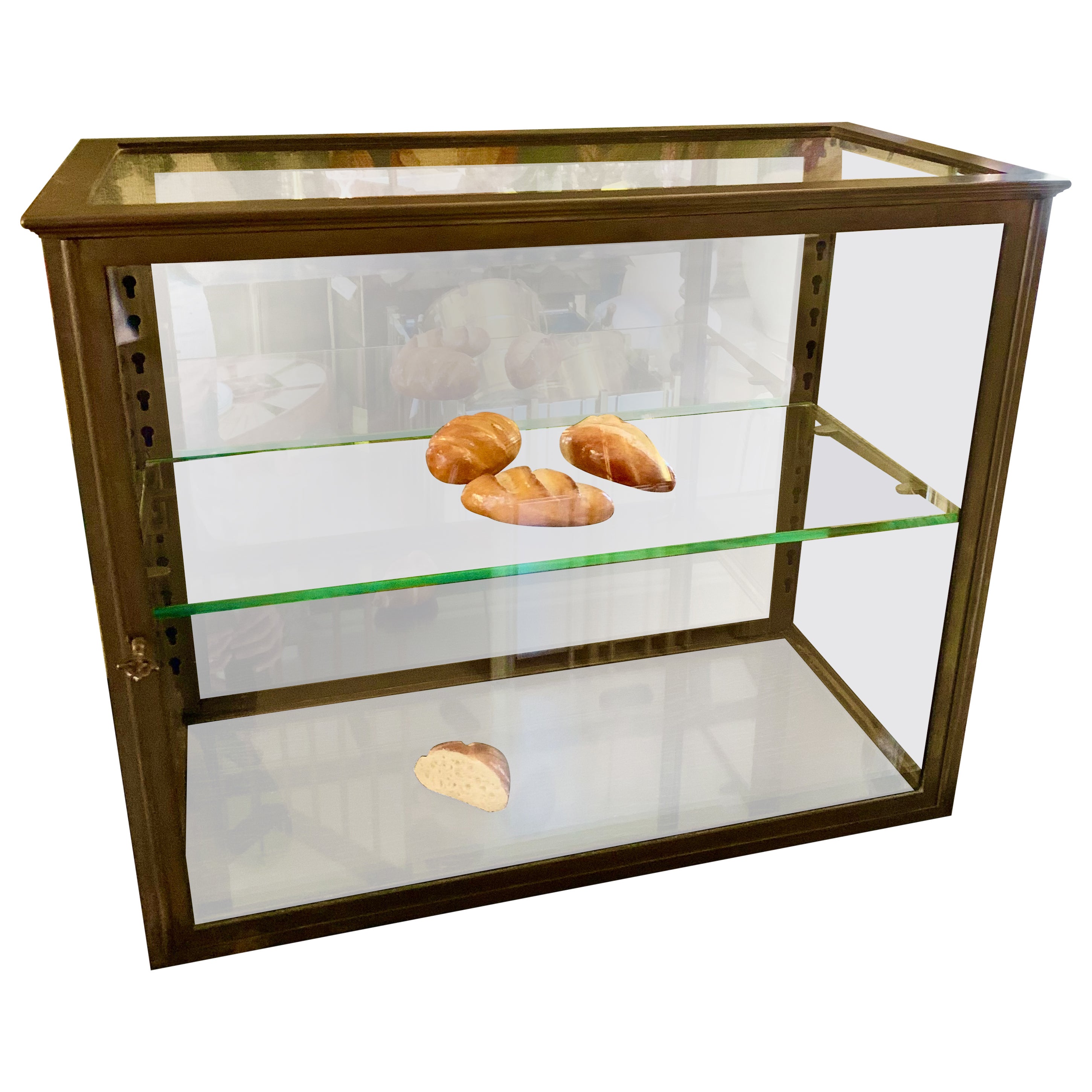 Antique French Siegel Table Display Cabinet - Vitrine