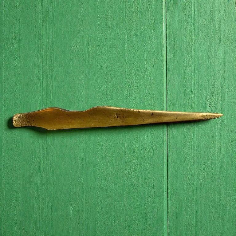 Antique French Signed Art Nouveau Bronze Ente Figur Brieföffner von Frecourt im Angebot 7