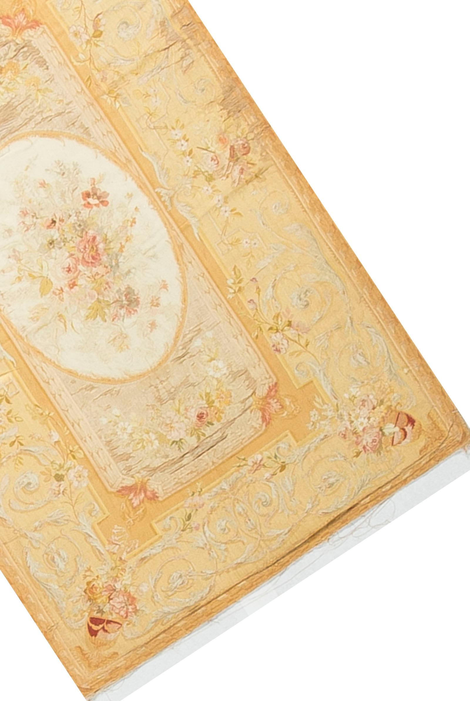 Antique French Silk Aubusson, circa 1890 In Good Condition For Sale In Secaucus, NJ