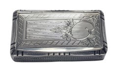 Antique French Silver Artist Palette Box Paris C.1890 Adolphe Frontin.