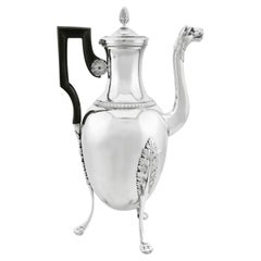 Antique French Silver Coffee Pot Circa 1800
