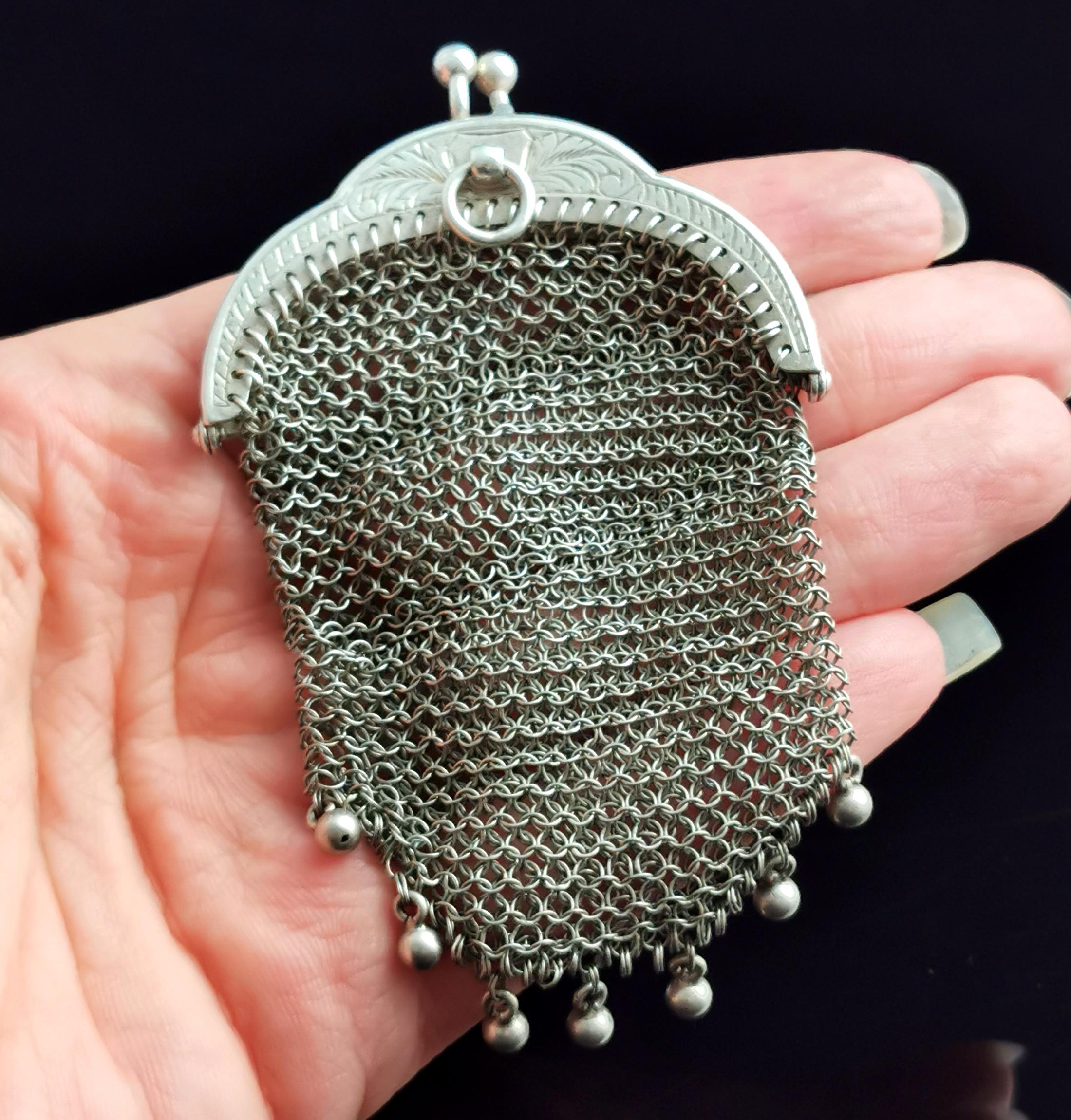 antique chain purse