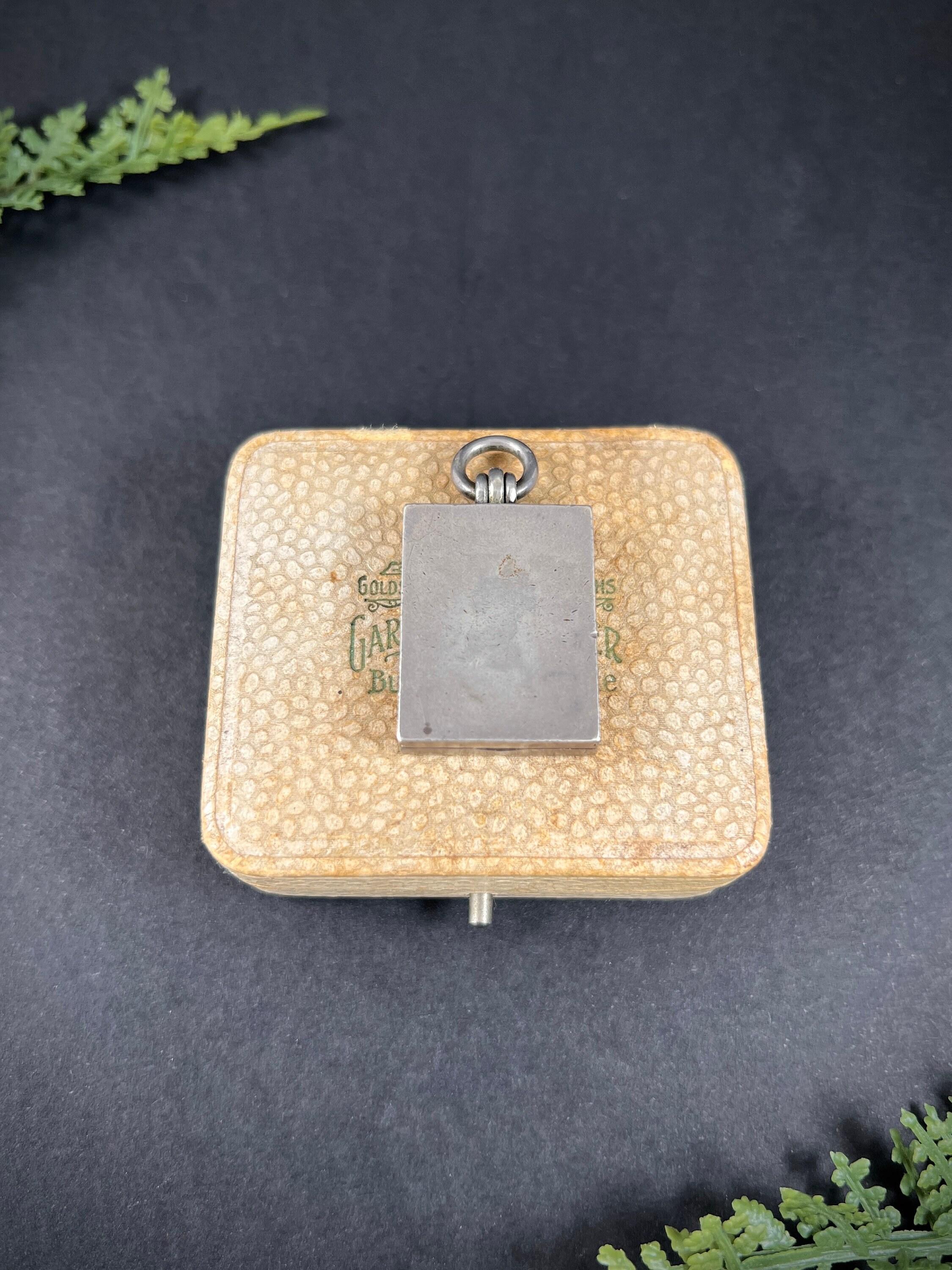 Médaille de cheval rectangulaire en émail, ancienne, en argent français, de l'Antiquité, de l'époque Edwardienne en vente 3