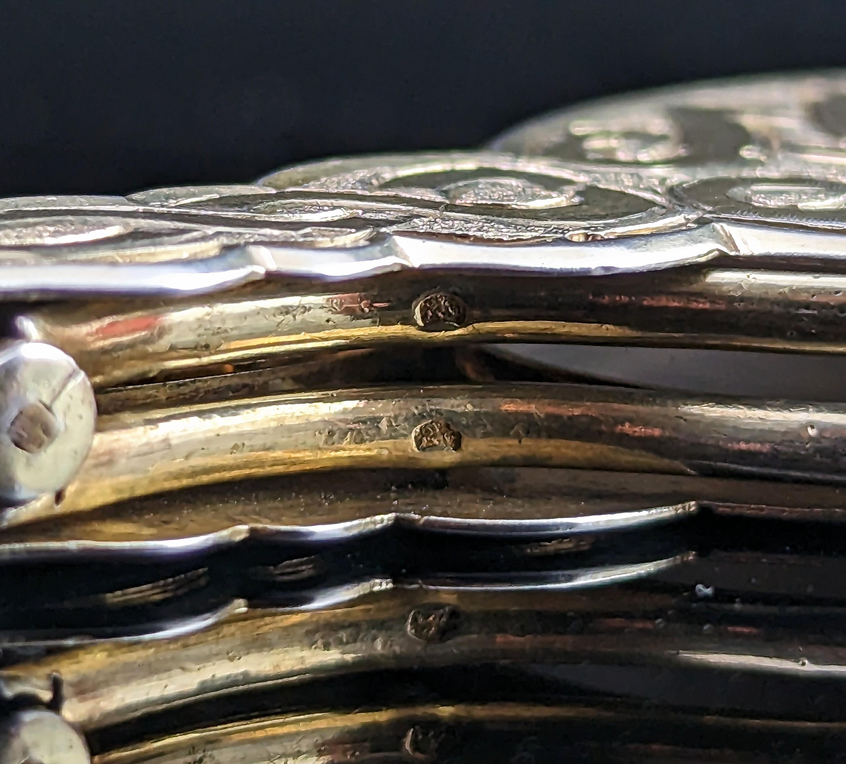 Antike französische vergoldete lorgnettes aus Silber, spectacles, P-J Meurice  im Angebot 6