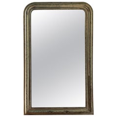 Antique French Silver Gilt Louis Philippe Mirror