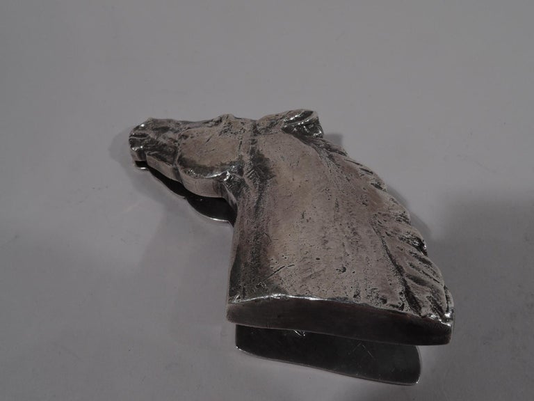 Antique French Silver Horse Paperclip by Hermès For Sale at 1stDibs