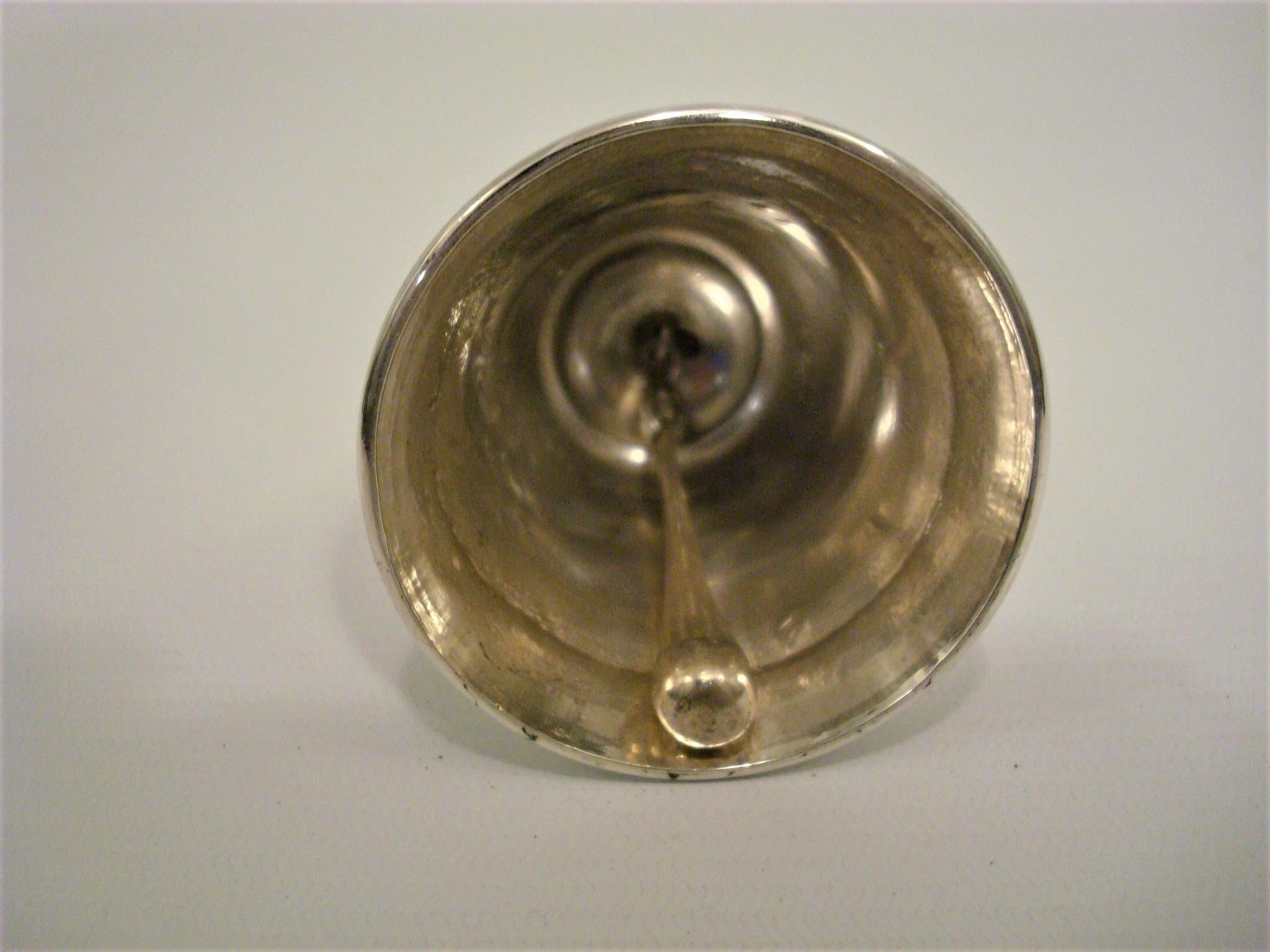 Antique French Silver Neptune Table Bell, circa 1880 5