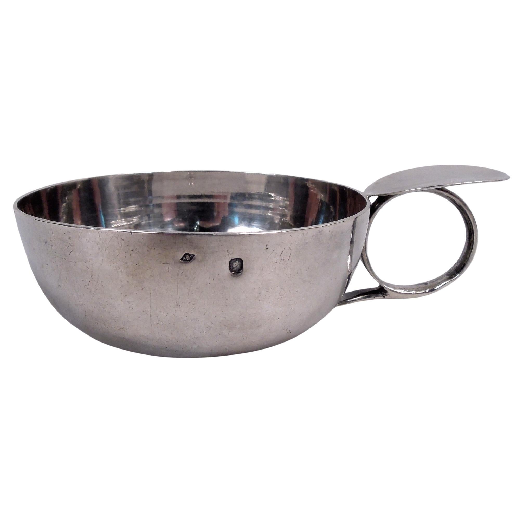 Antique French Silver Plain & Functional Tastevin