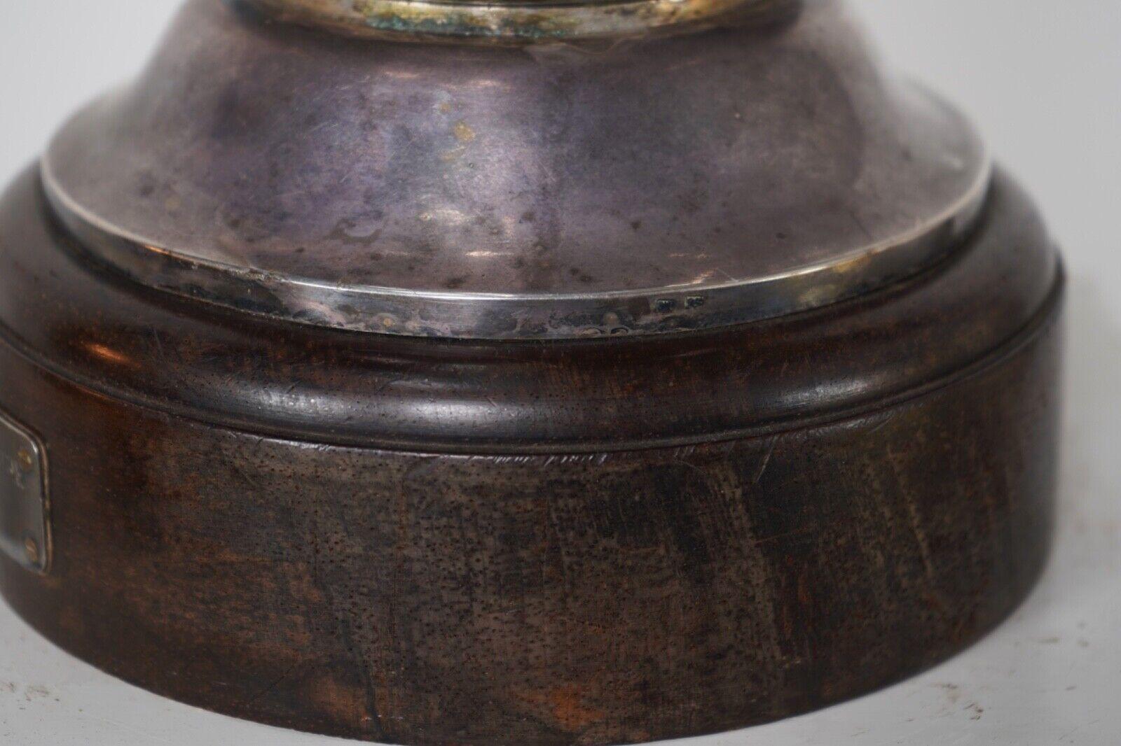 Antique French Silver Plate Art Deco Trophy Vase 2