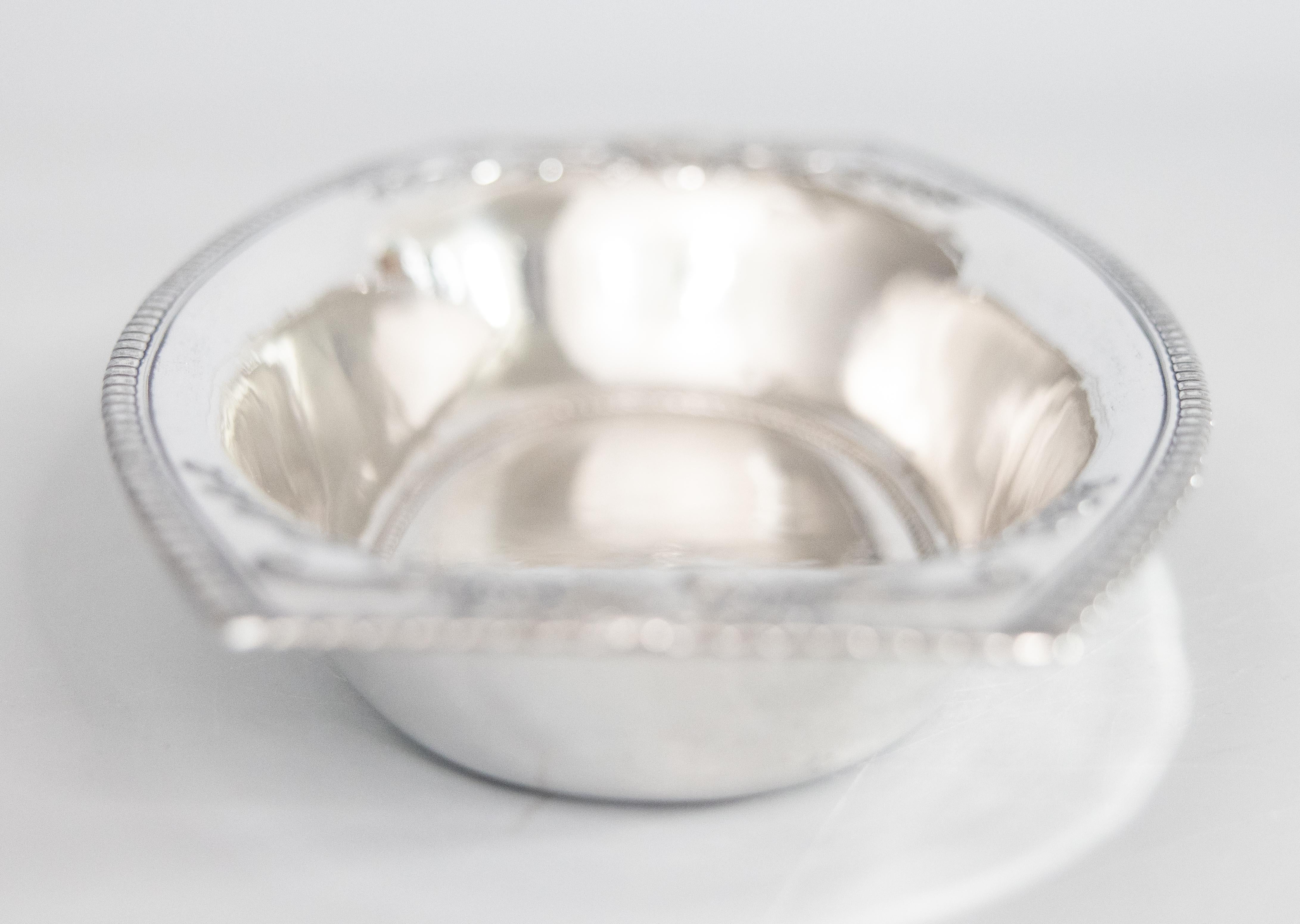Antique French Silver Plate Swans Bread Bowl Basket For Sale 1