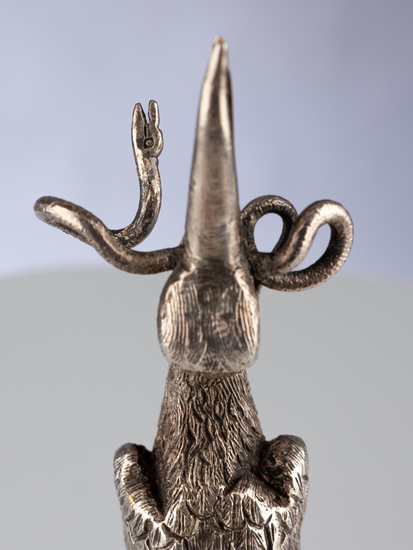 Antique French Silver Plated Bird Shaped Menu or Business Card Holder For Sale 13