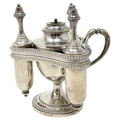 Antique French Silver-Plated Table Lighter Signed "Christofle & Co., " circa 1900
