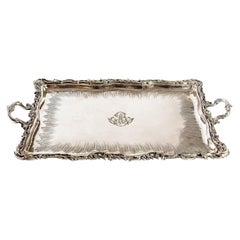 Antique French Silver Plated Tray