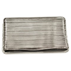 Antique French Silver Snuff Box, Dated 1820, Made in Paris Antique French Silver Snuff Box, Dated 1820, Made in Paris