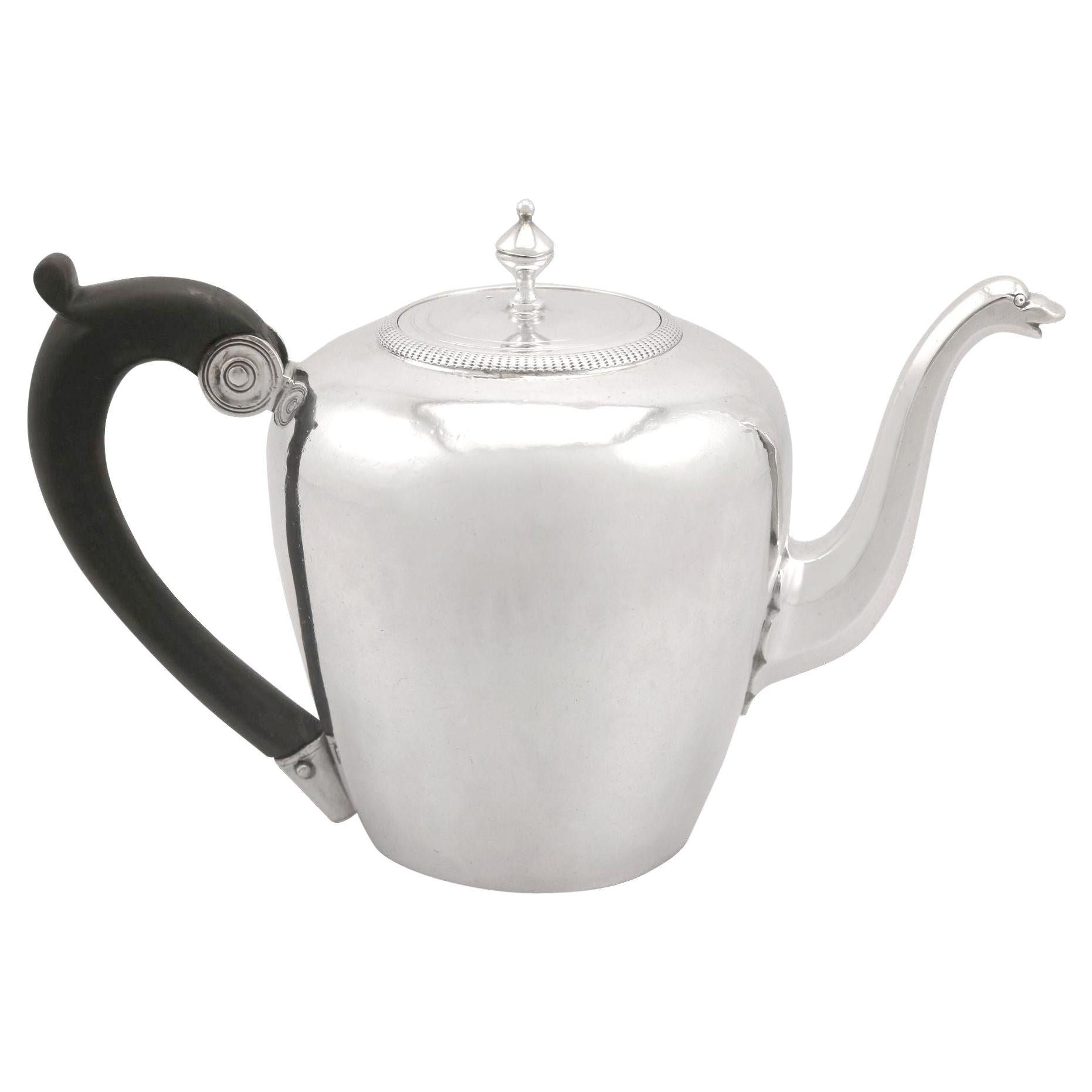 Antique French Silver Teapot, Circa 1789