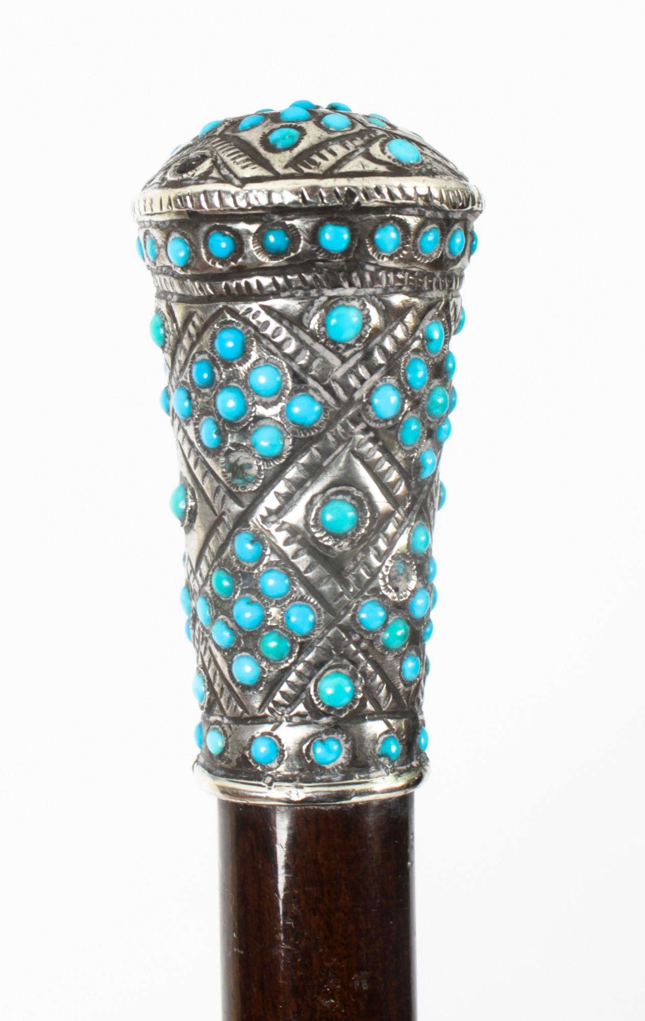 turquoise cane