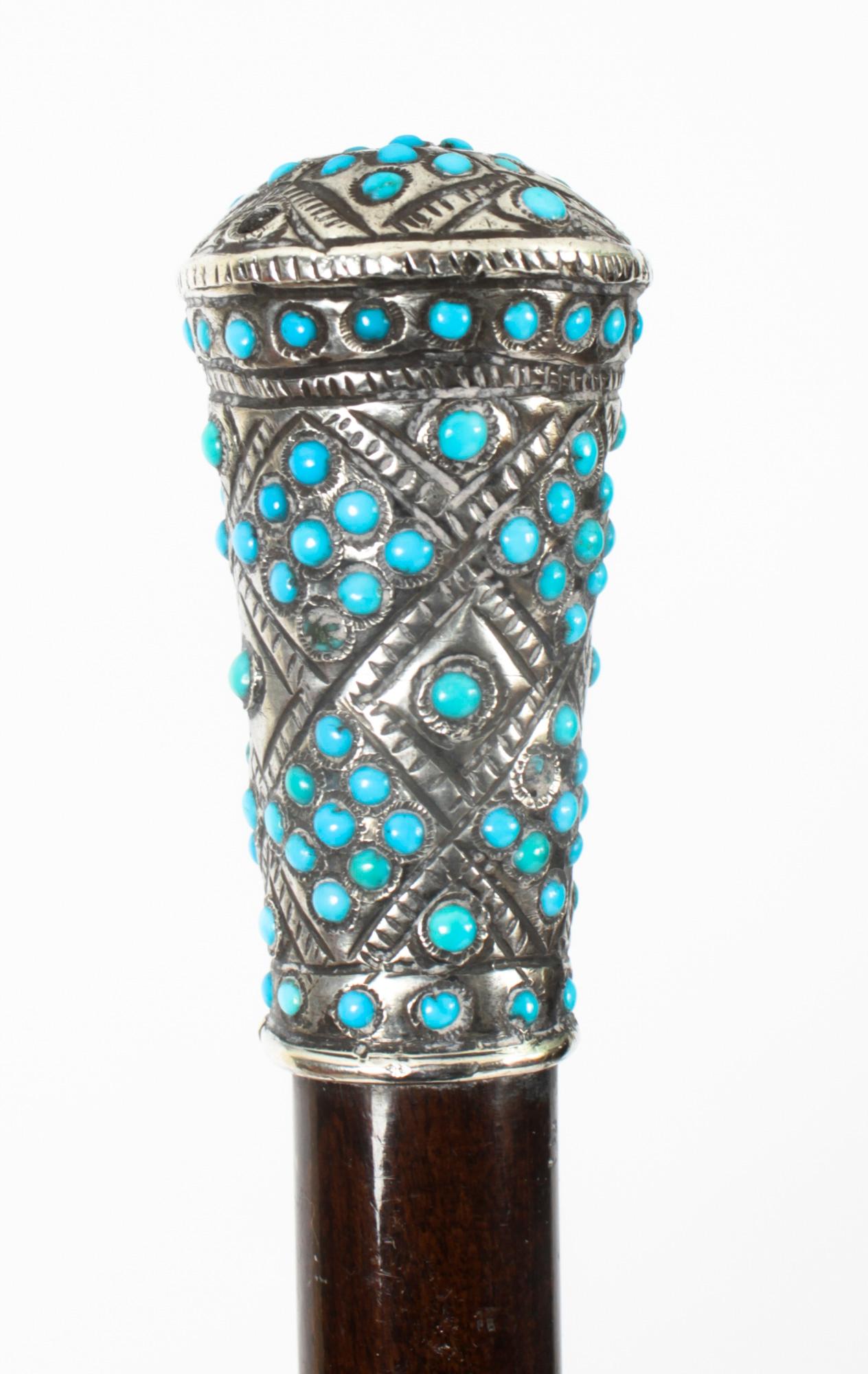 turquoise cane