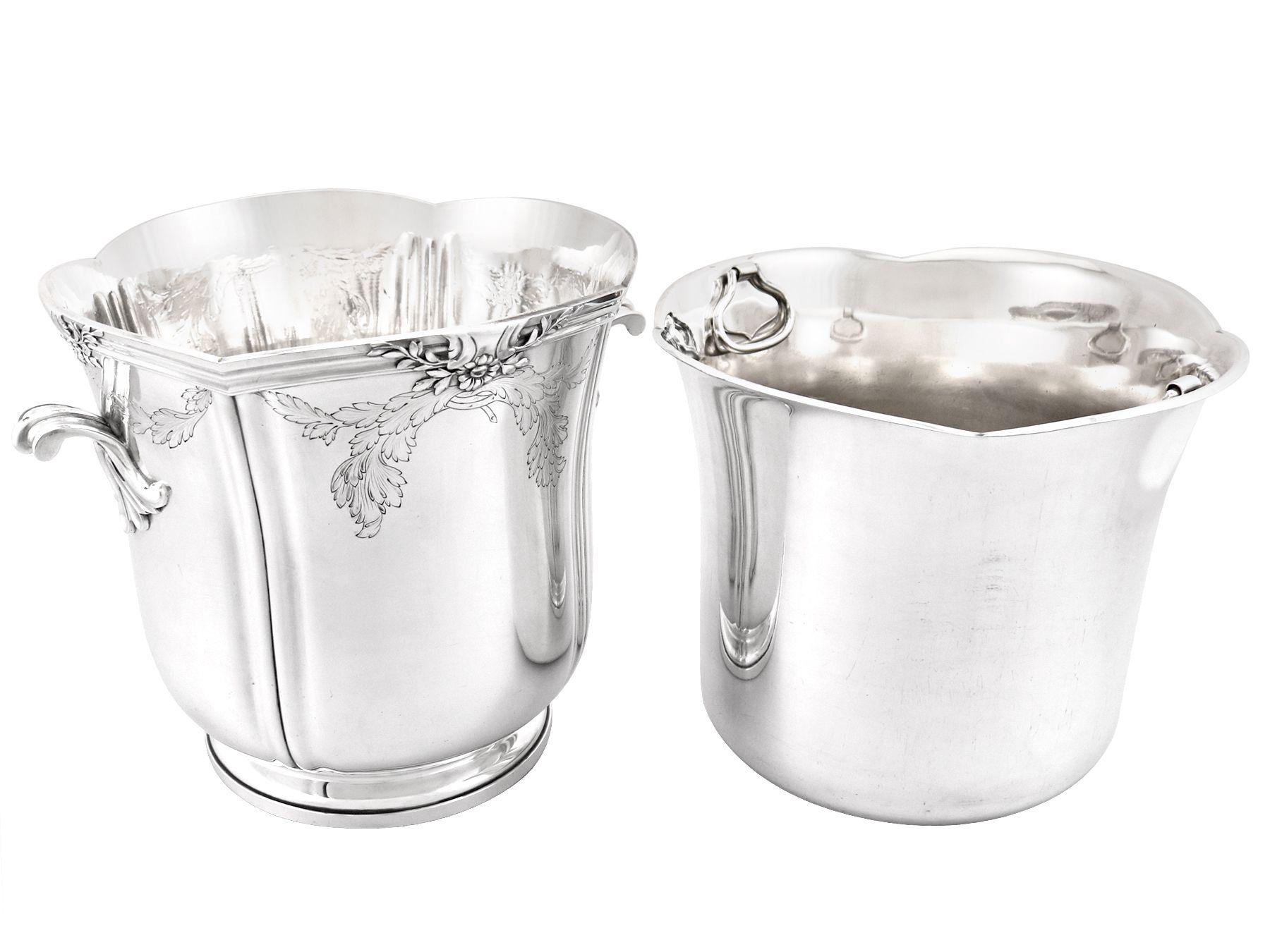 Antique French Silver Wine Cooler Circa 1905 2