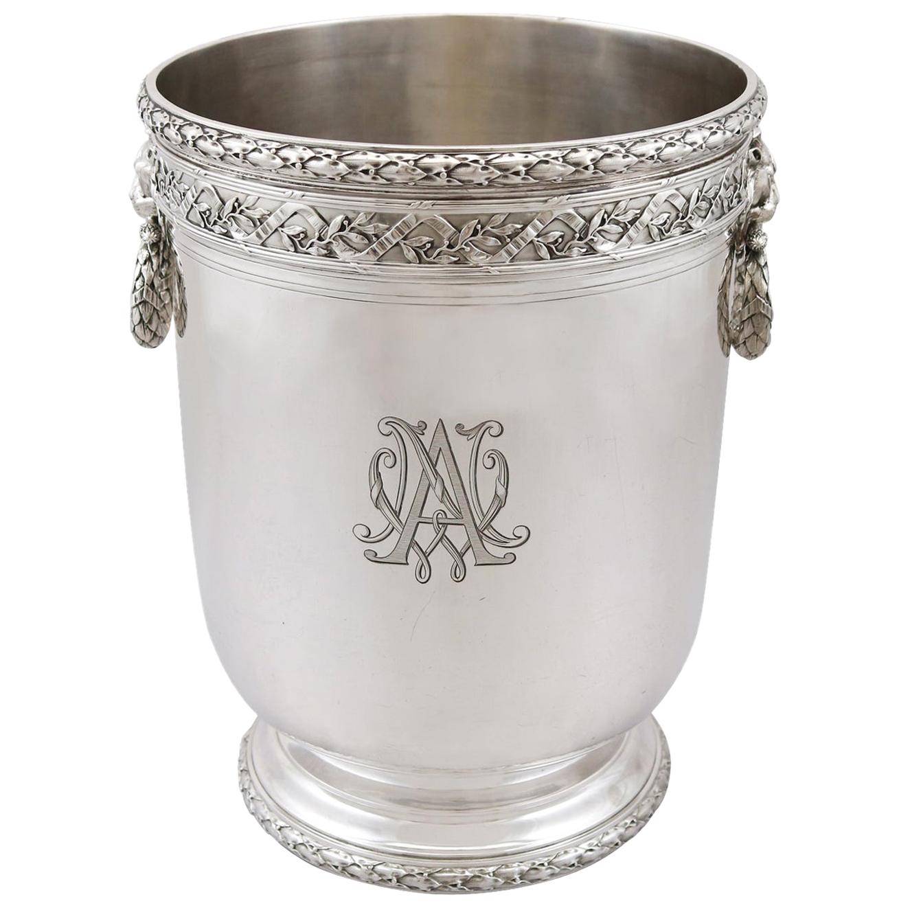 Antique French Silver Wine Cooler, circa 1910