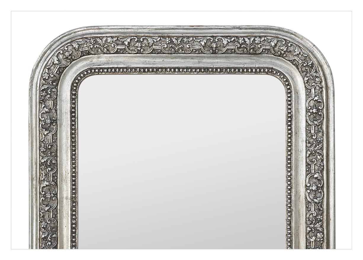Louis-Philippe Antique Silvered Mirror français Style Louis Philippe, circa 1900 en vente