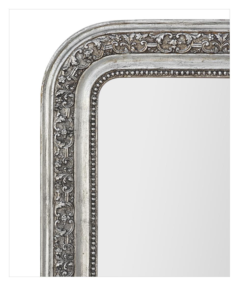 Français Antique Silvered Mirror français Style Louis Philippe, circa 1900 en vente