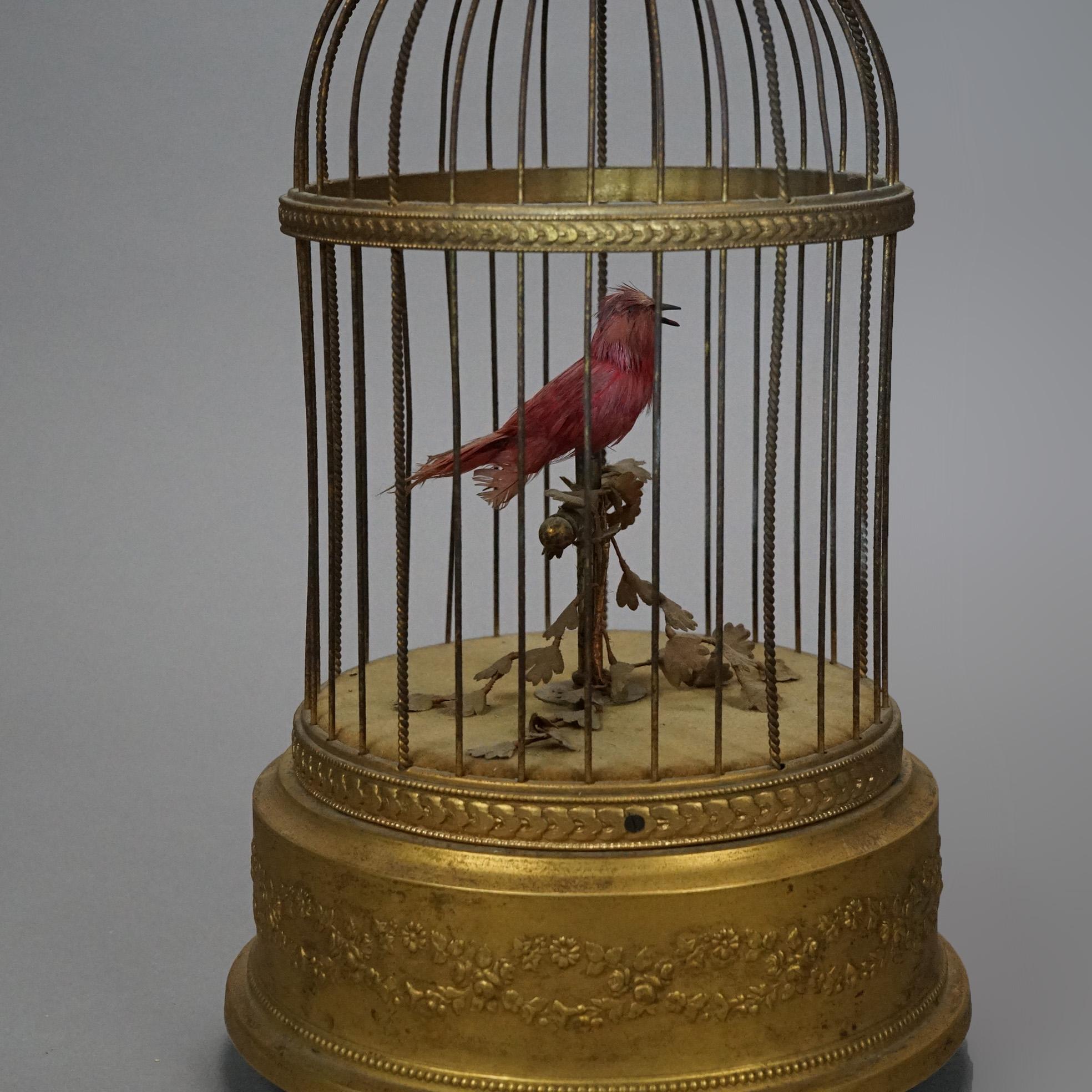 antique singing bird automaton