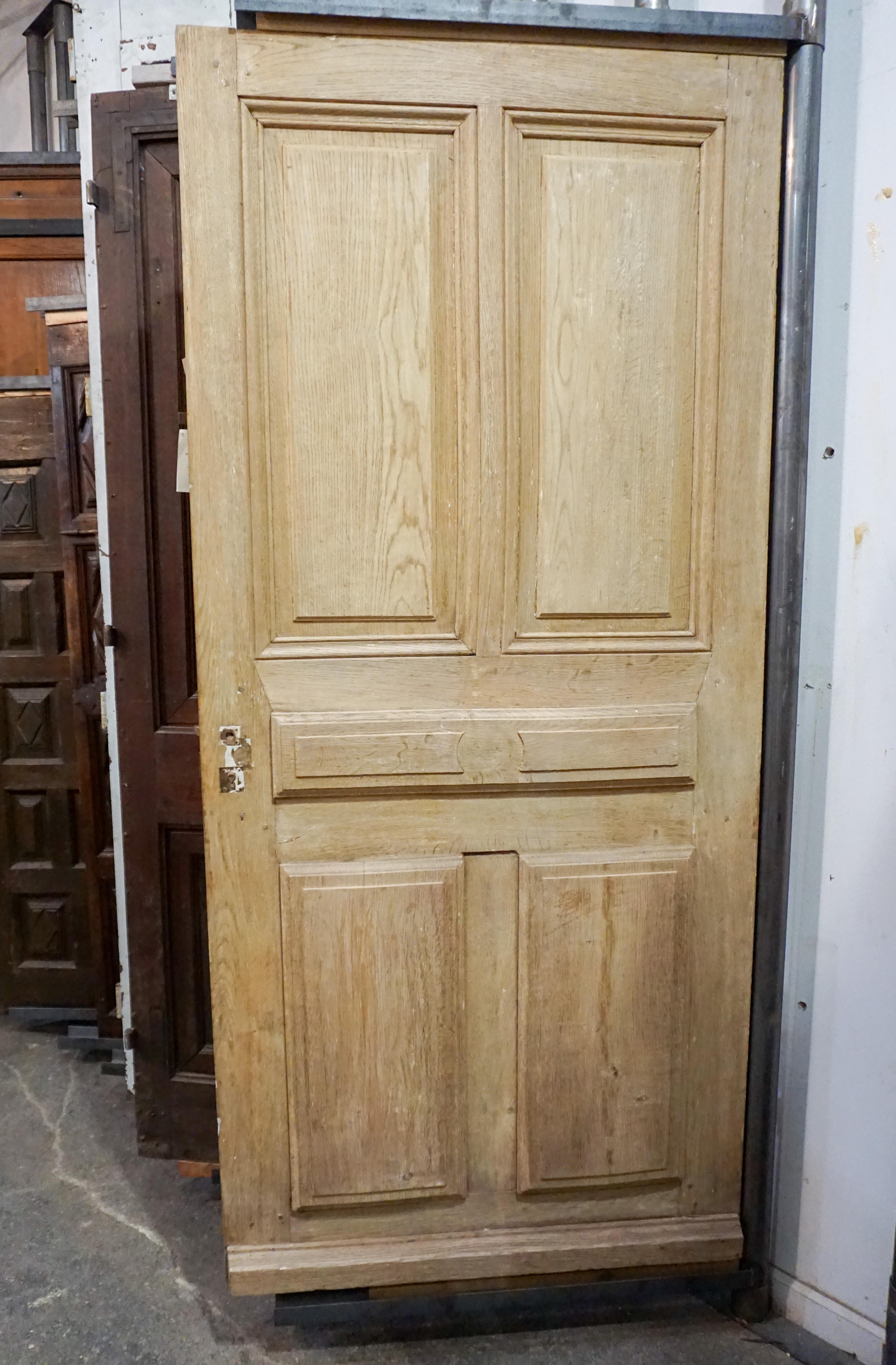 19th Century Antique French Single Door, circa 1860 For Sale