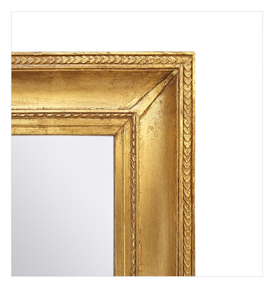 Antique French Small Giltwood Mirror, circa 1850 For Sale 1