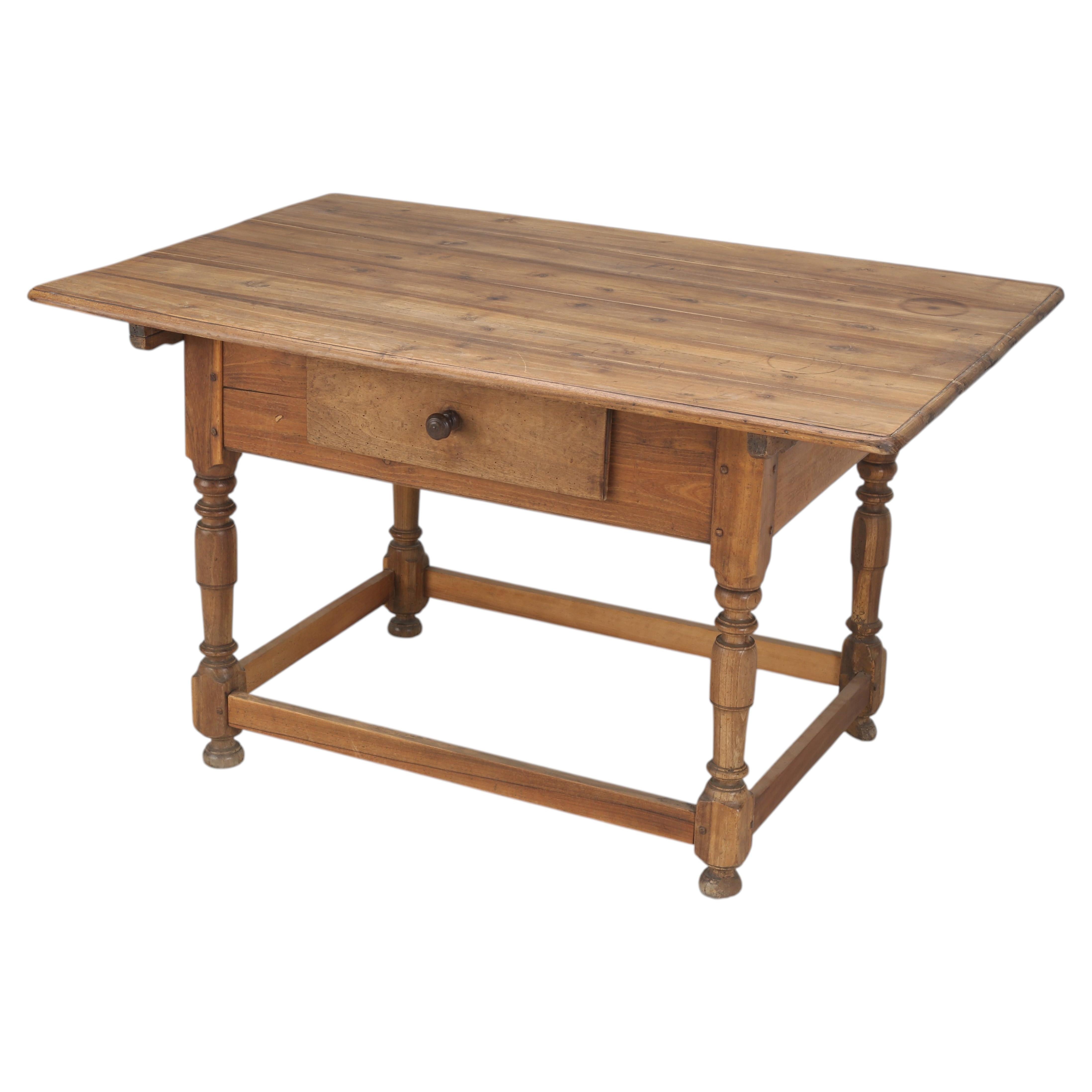 Antique French Small Ladies Writing Desk, Occasional, or End Table in Fruitwood