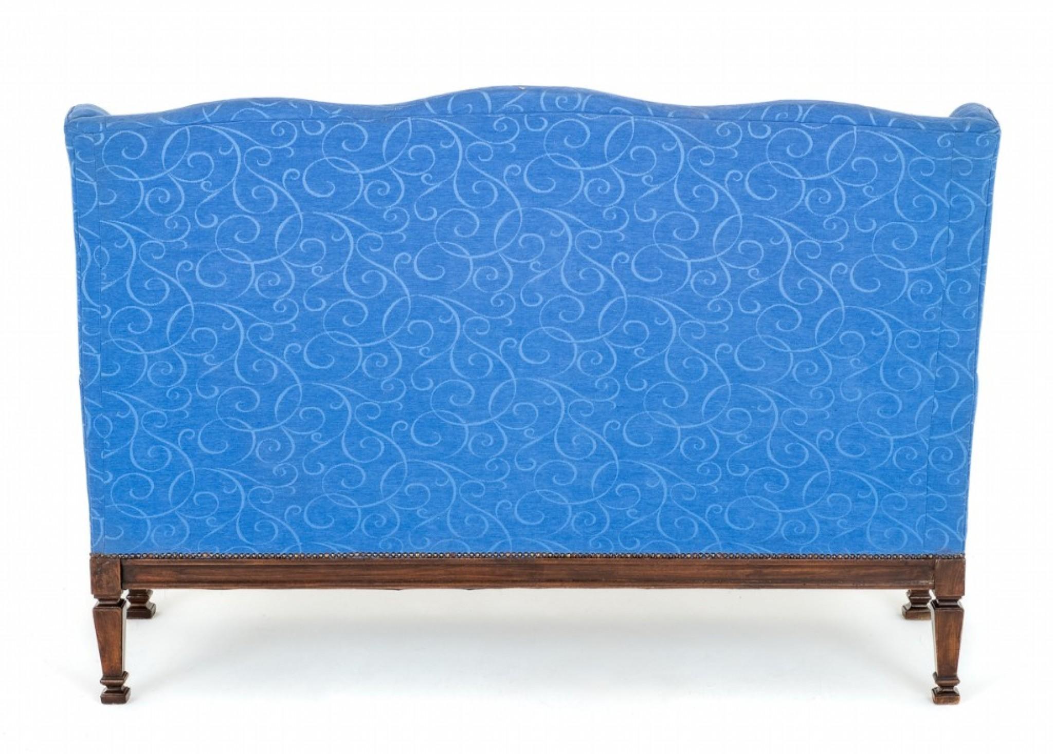 Antikes französisches Sofa-Couch-Sessel aus Mahagoni im Angebot 6