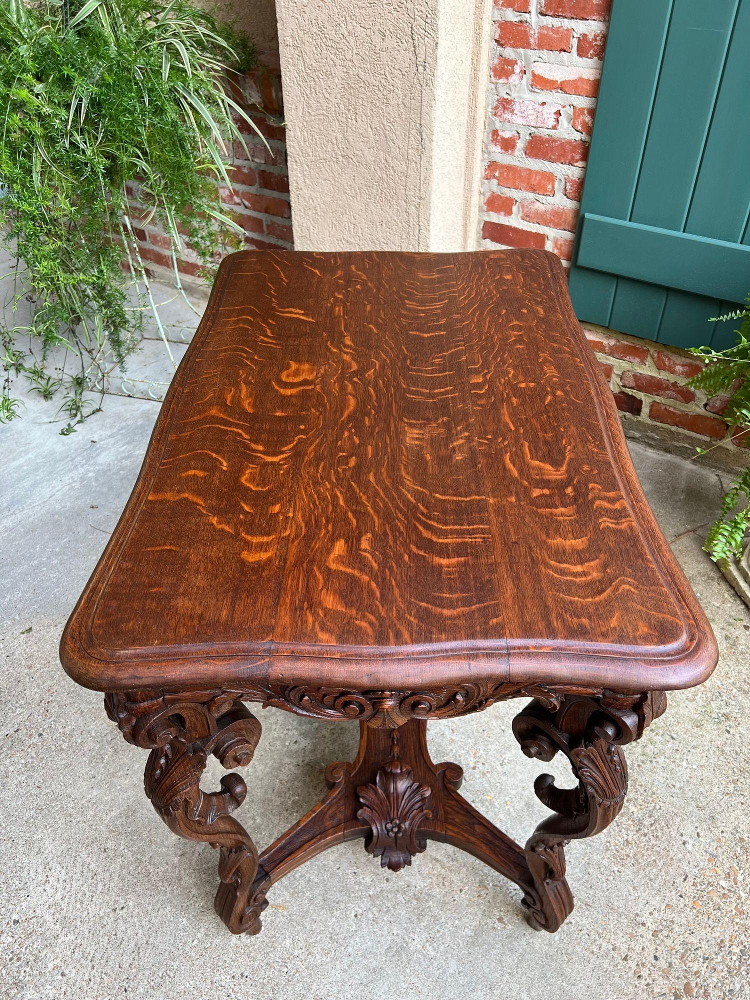 Antique French Sofa Hall Tabelle geschnitzt Eiche Louis XV Rococo Seite Ende Tabelle im Angebot 3
