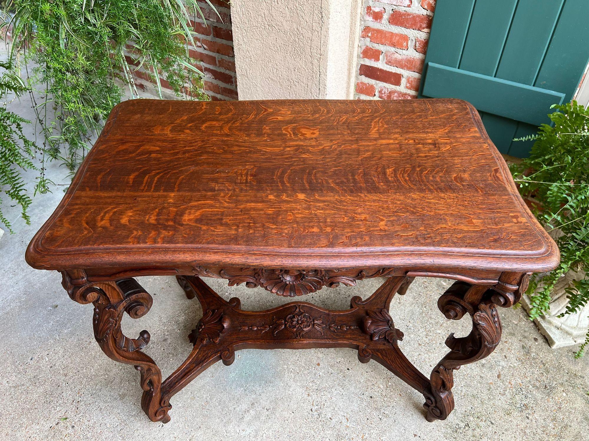 Antique French Sofa Hall Tabelle geschnitzt Eiche Louis XV Rococo Seite Ende Tabelle im Angebot 6