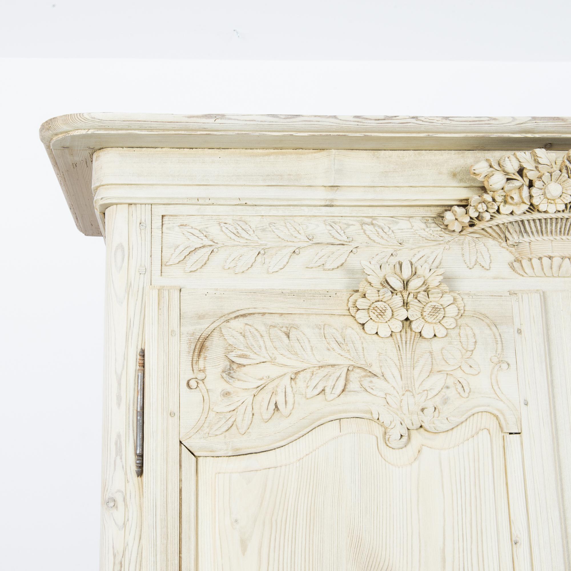 Antique French Softwoo Armoire 7