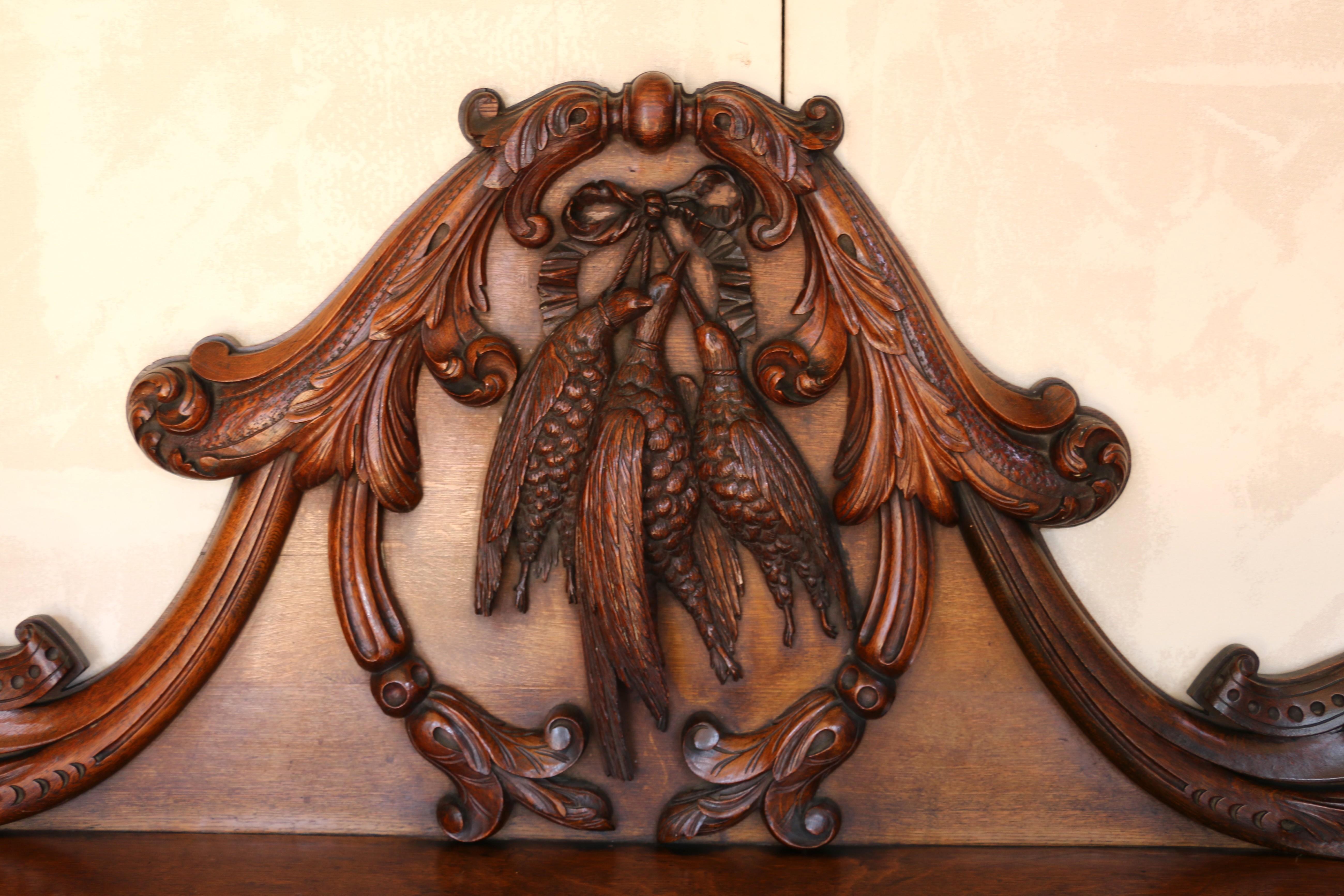 Antique French Solid Oak Console Table, Circa Early 20th Century en vente 3