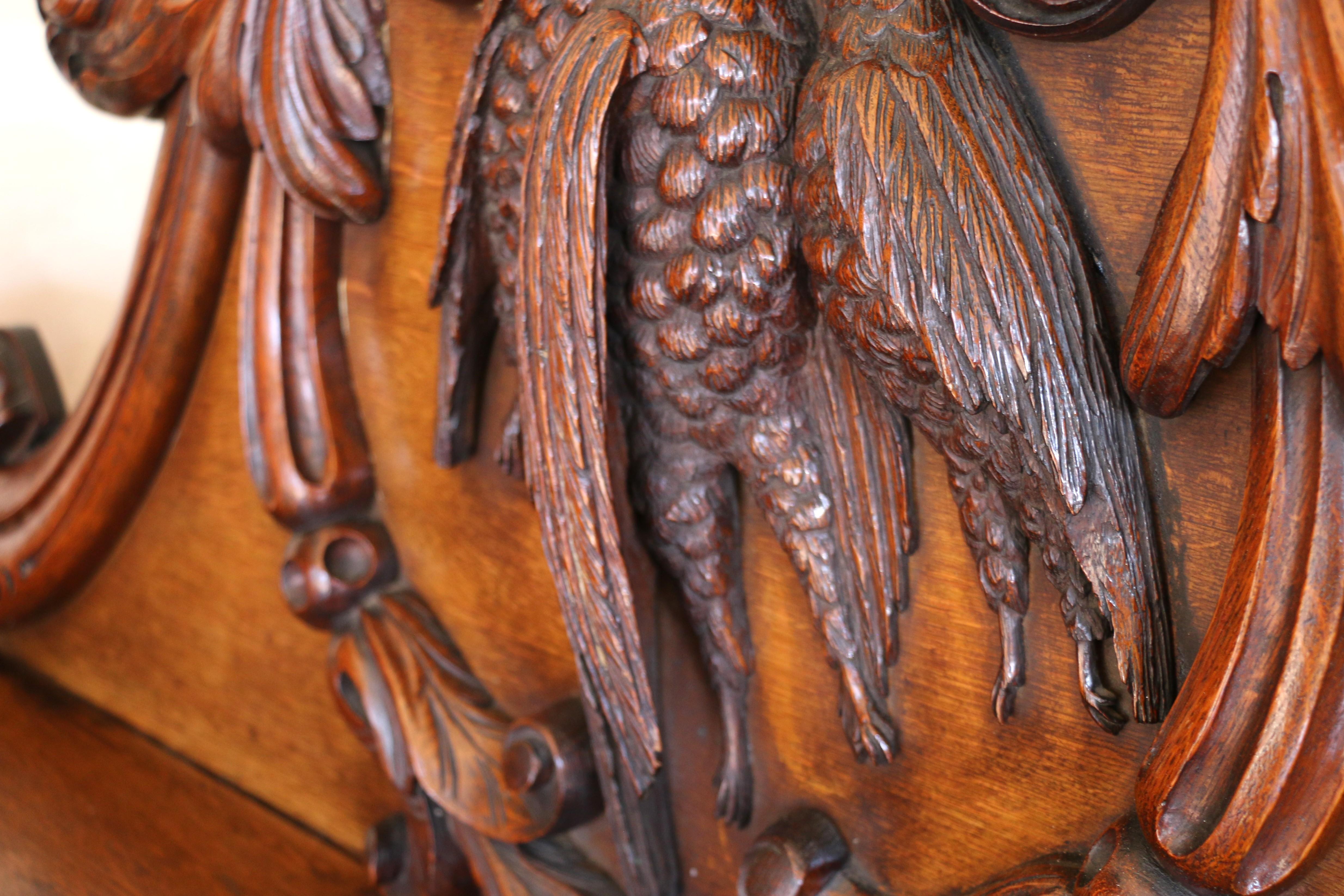 Antique French Solid Oak Console Table, Circa Early 20th Century en vente 5