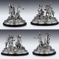 Antique French Solid Silver Centrepiece, Tetard Freres, Paris, circa 1900